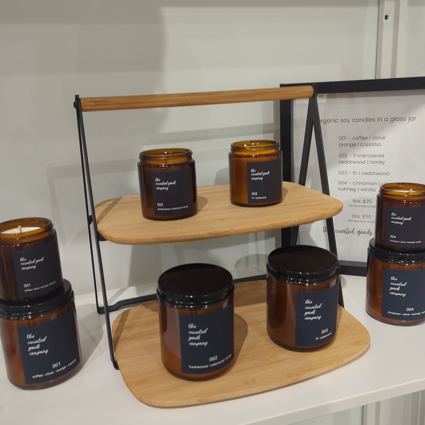 The Curated Goods Company Glass Candles