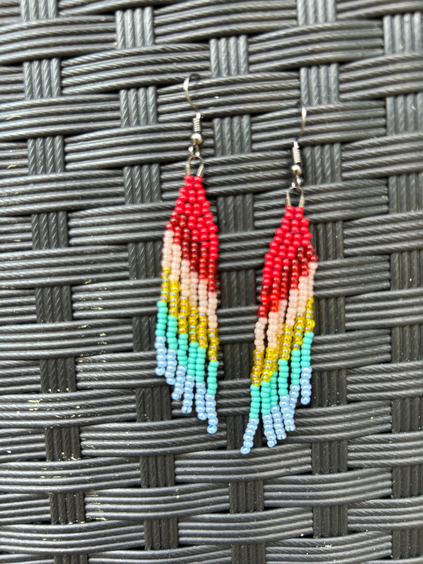 Balsam Pier Beading - Angled Fringe Earrings